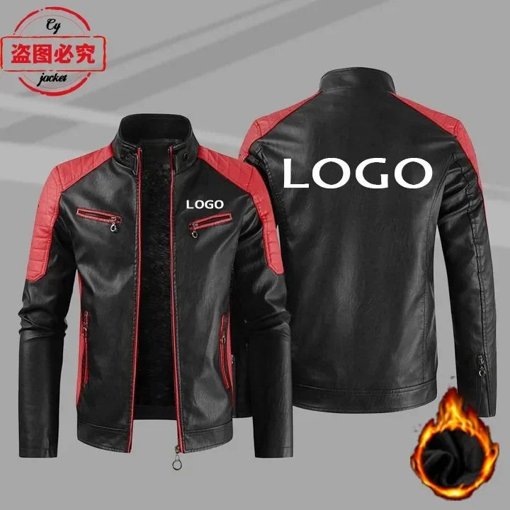CAN-AM motorcycle LOGO retro washed pu leather jacket windproof autumn and winter men's cycling spring and autumn leather jacket