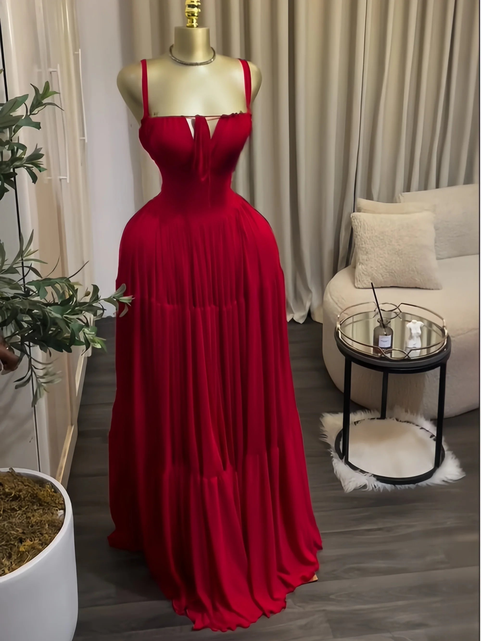 Women's Halter Strapless Long Maxi Dress