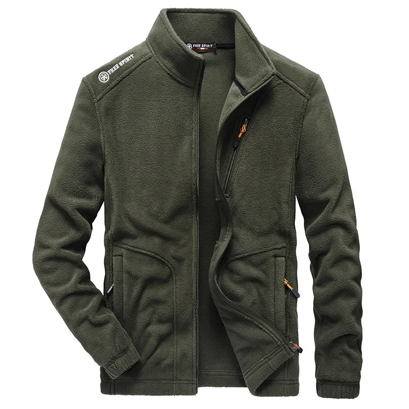 Men's Waterproof Fleece Multi-Pocket Jacket