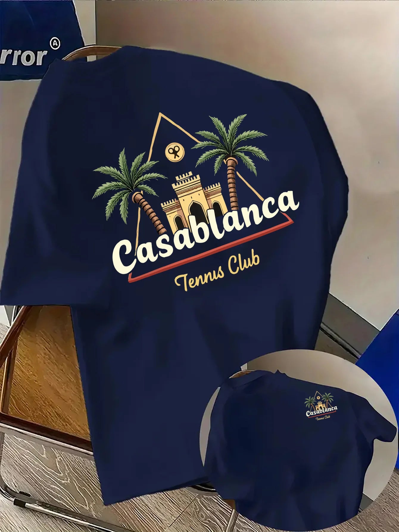 Men's Tropical Palm Tree Print T-Shirt