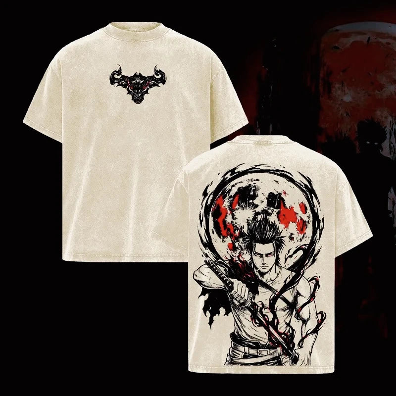 Black Clover Anime Washed Graphic T-Shirt