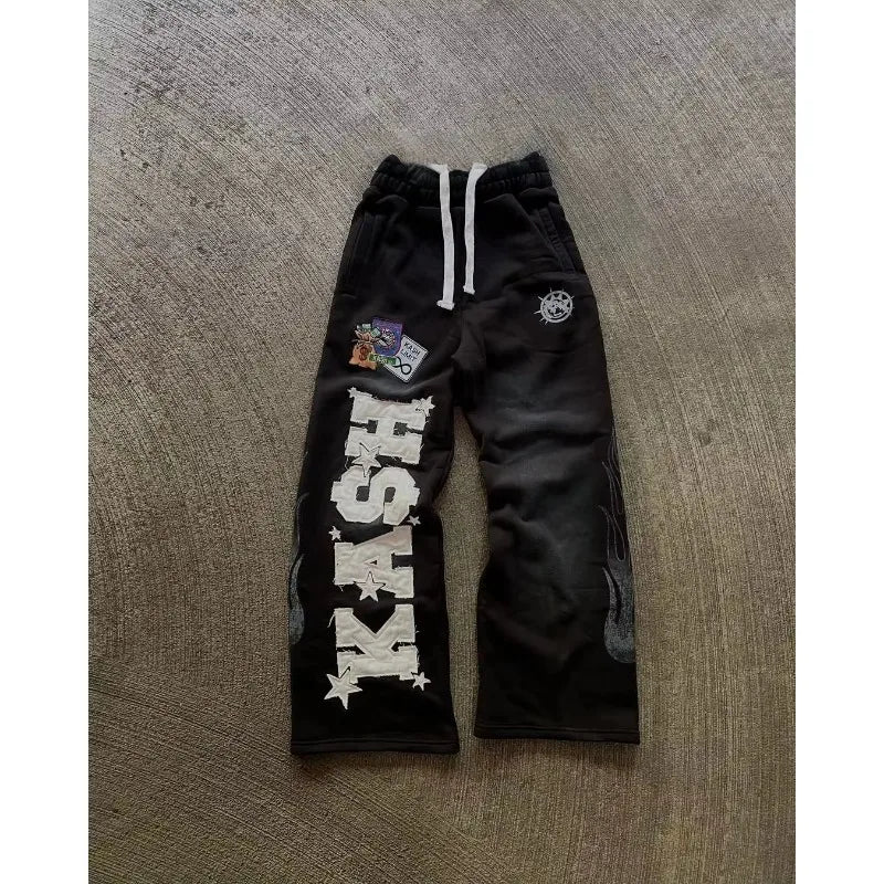 Men's Gothic 3D Print Straight Leg Pants