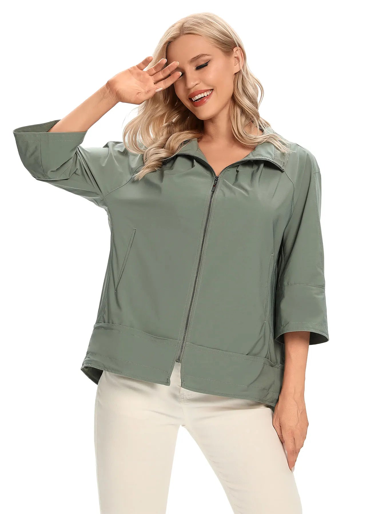 Women's Woven Casual Windbreaker