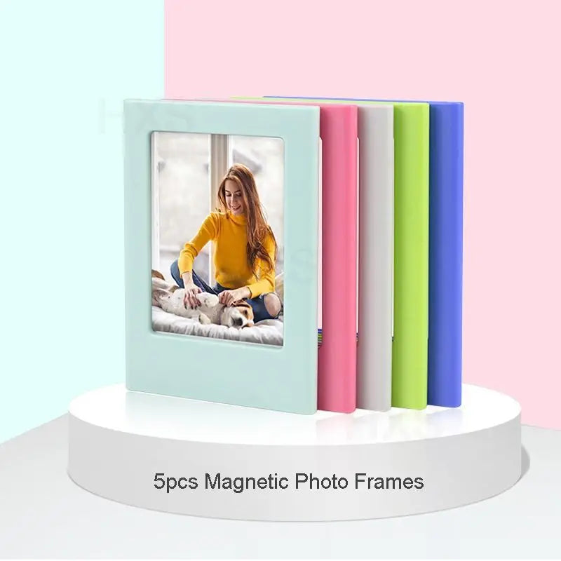 5/10/20pcs Magnetic Photo Frames for Fujifilm Instax Mini Film Papers Double Sided Fridge Picture Frame Magnets Artwork Frames