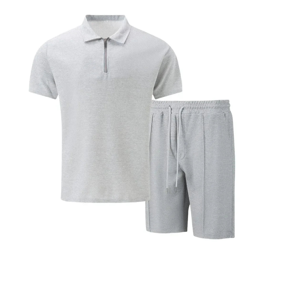 Men's Polo Shirt and Shorts 2-Piece Set