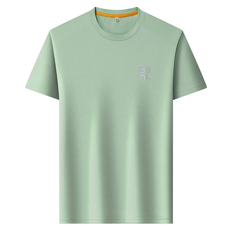 Men's Ice Silk Quick Dry Printed T-Shirt