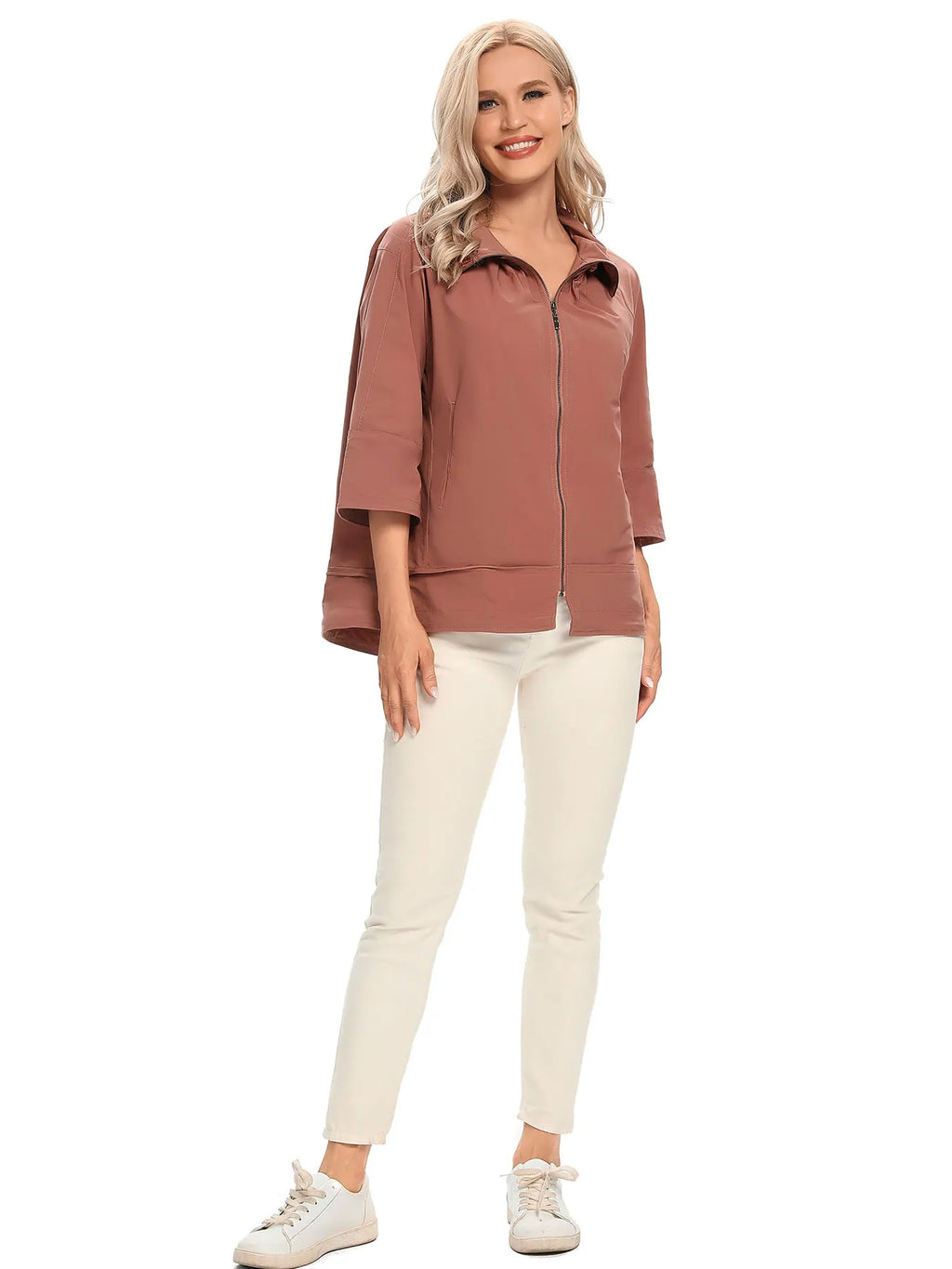 Women's Woven Casual Windbreaker