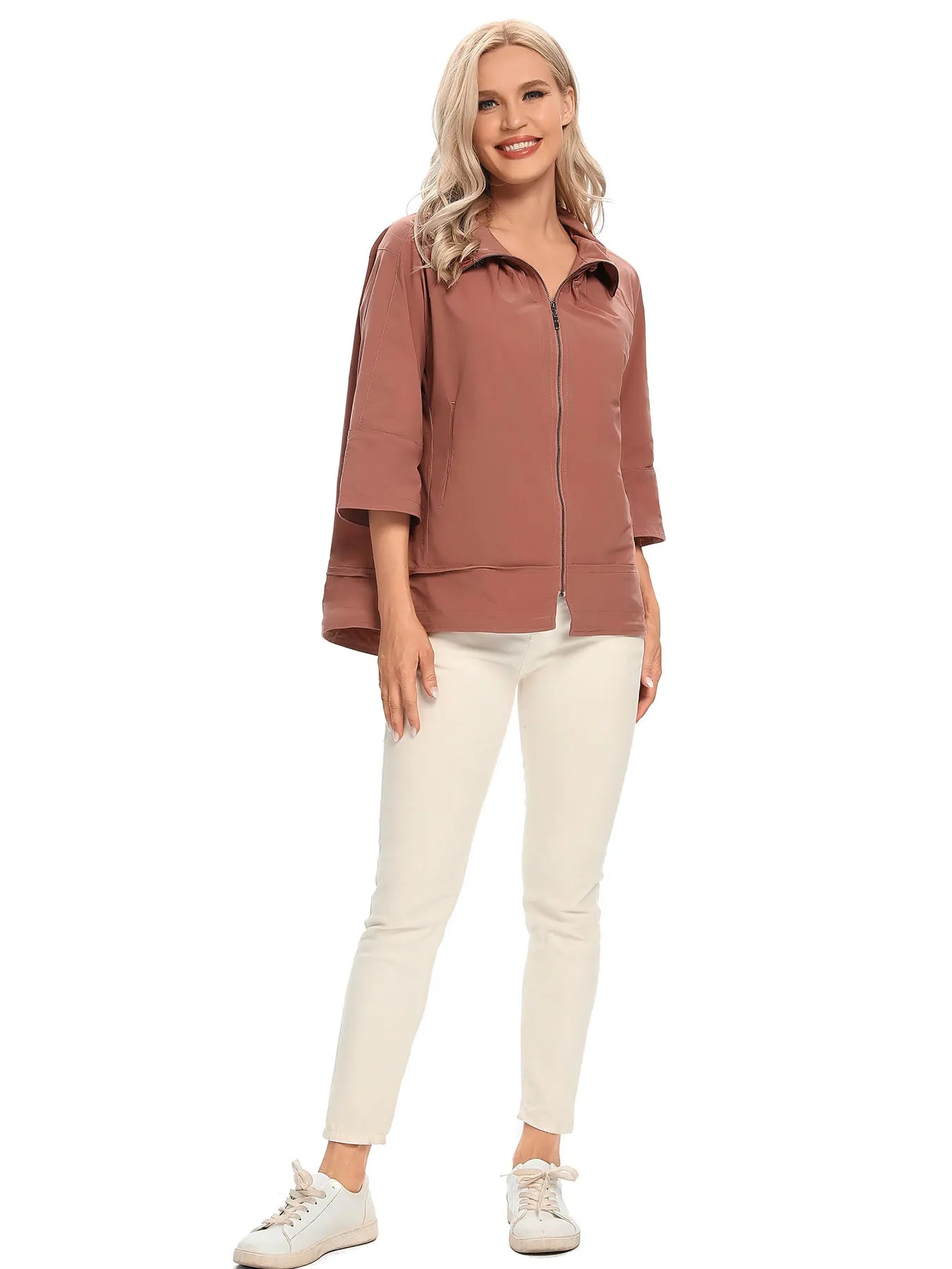 Women's Woven Casual Windbreaker