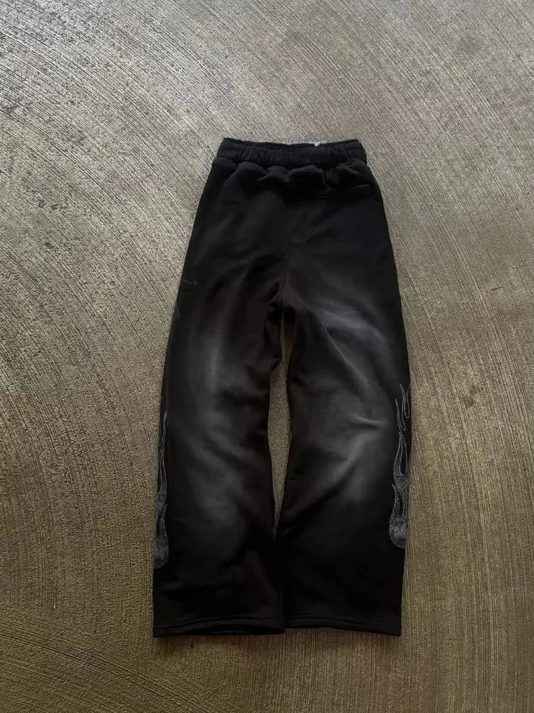 Men's Gothic 3D Print Straight Leg Pants