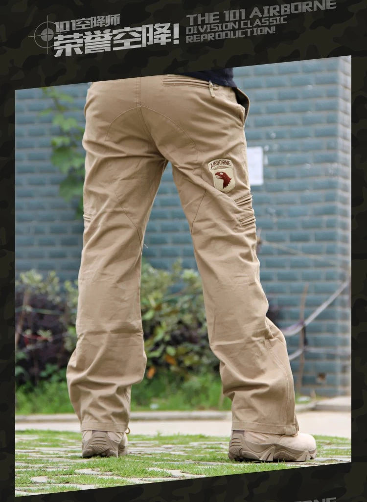 Men's Multi-Pocket Camo Cargo Pants