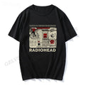 Radiohead Tshirt Retro Classic Tshirt North American Tour Rock Boys and Womens Tshirt Camisetas Hombre Hip Hop Street Casual Top