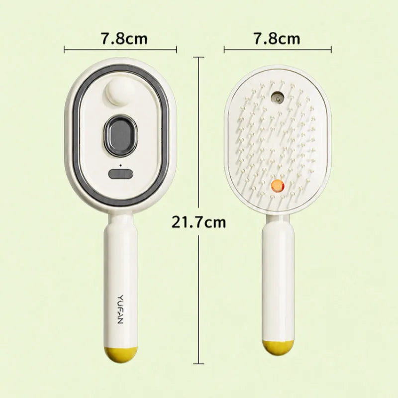 3 in 1 Multifunctional Electric Spray Massage Comb Vibrating Misting Hair Care Comb Detangling Volumizing Comb Gift for Women