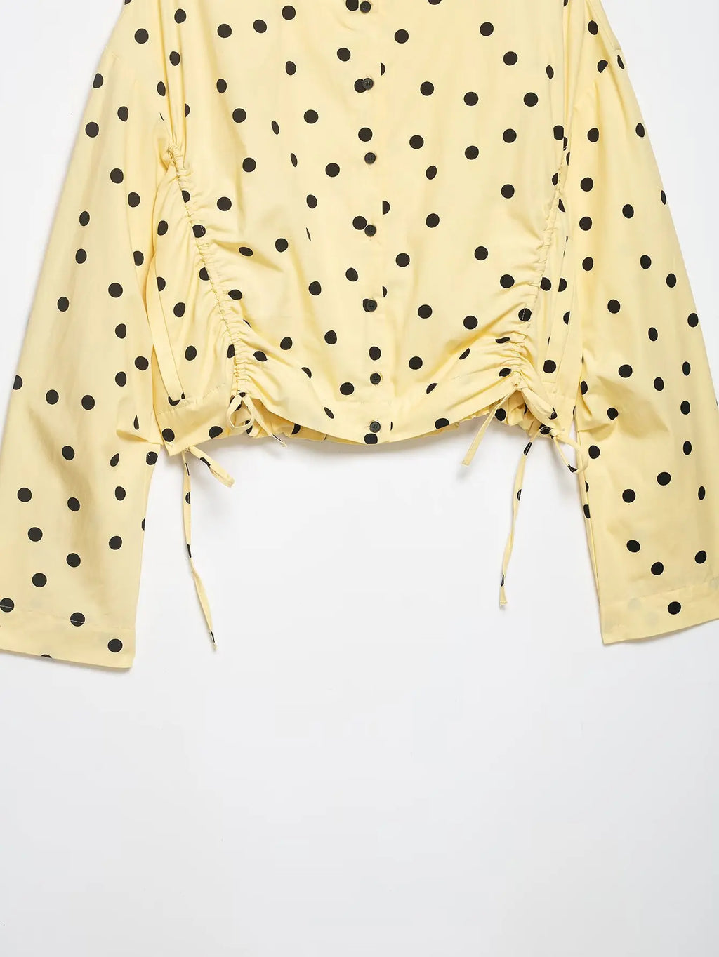 Women's Polka Dot Tie High Collar Jacket