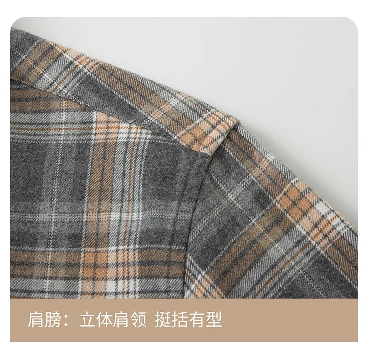 Men's Anti-Wrinkle Flannel Plaid Shirt