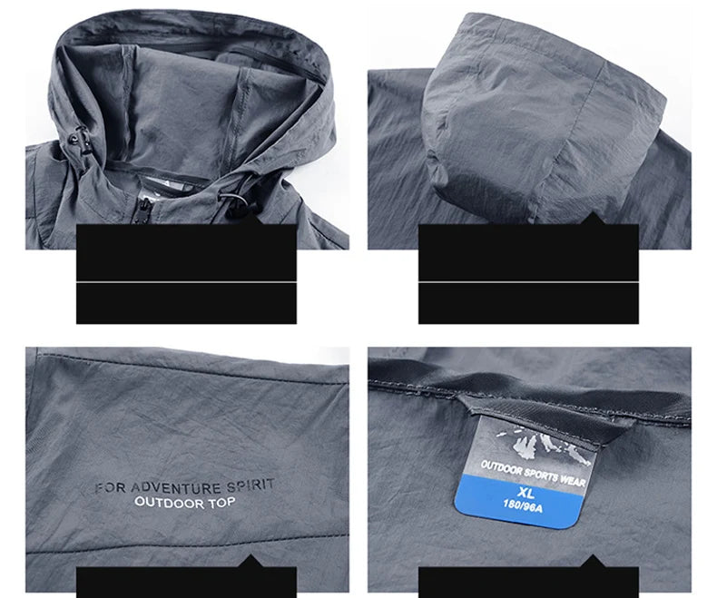 Men's Ultralight Hooded Sun Protection Jacket