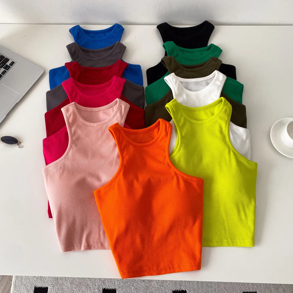 Women's Candy Color Bodycon Camisole