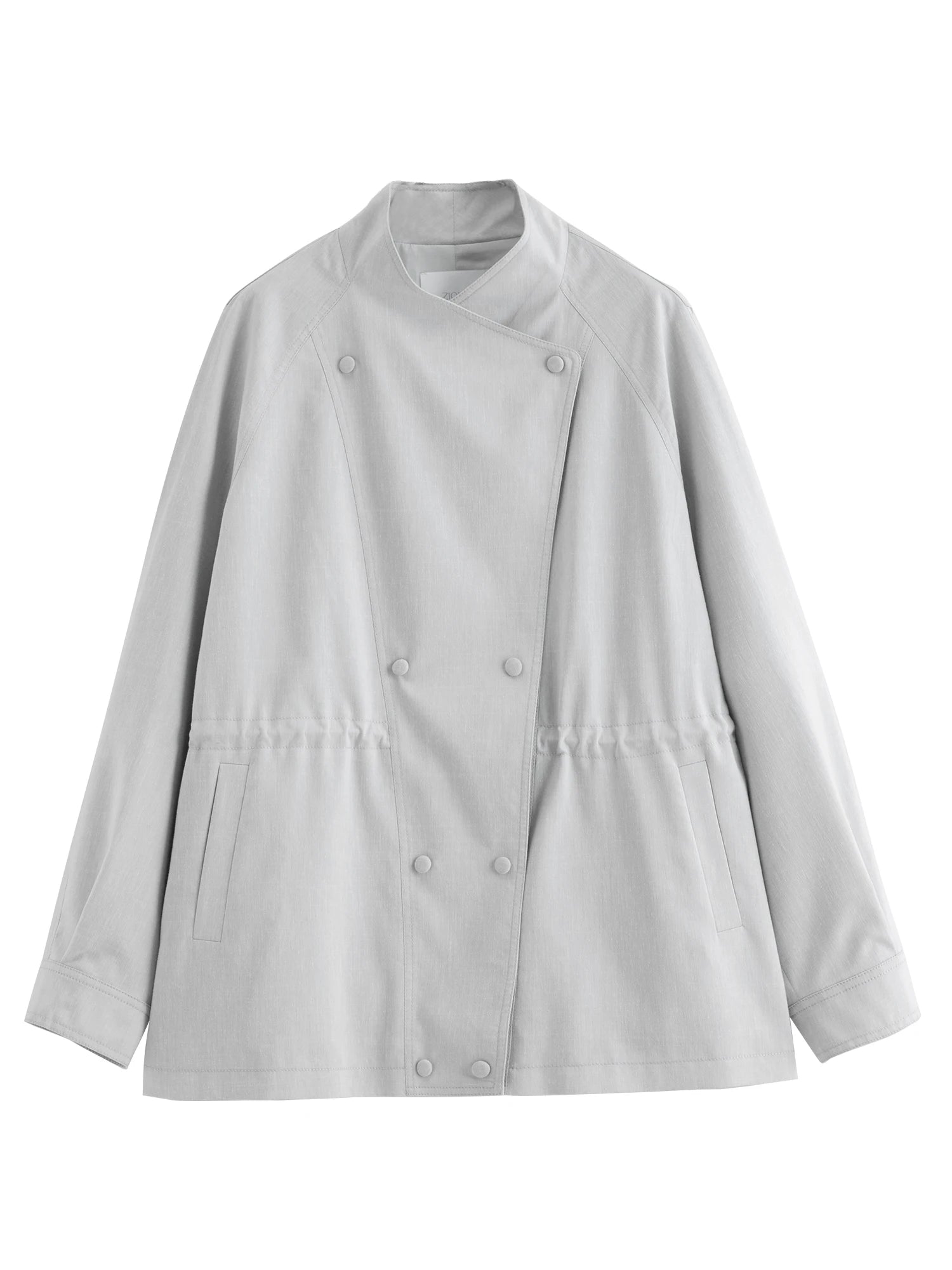 Women's Crossover Lapel Raglan Trench Coat