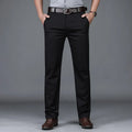 Men's Stretch Cotton Straight Leg Trousers