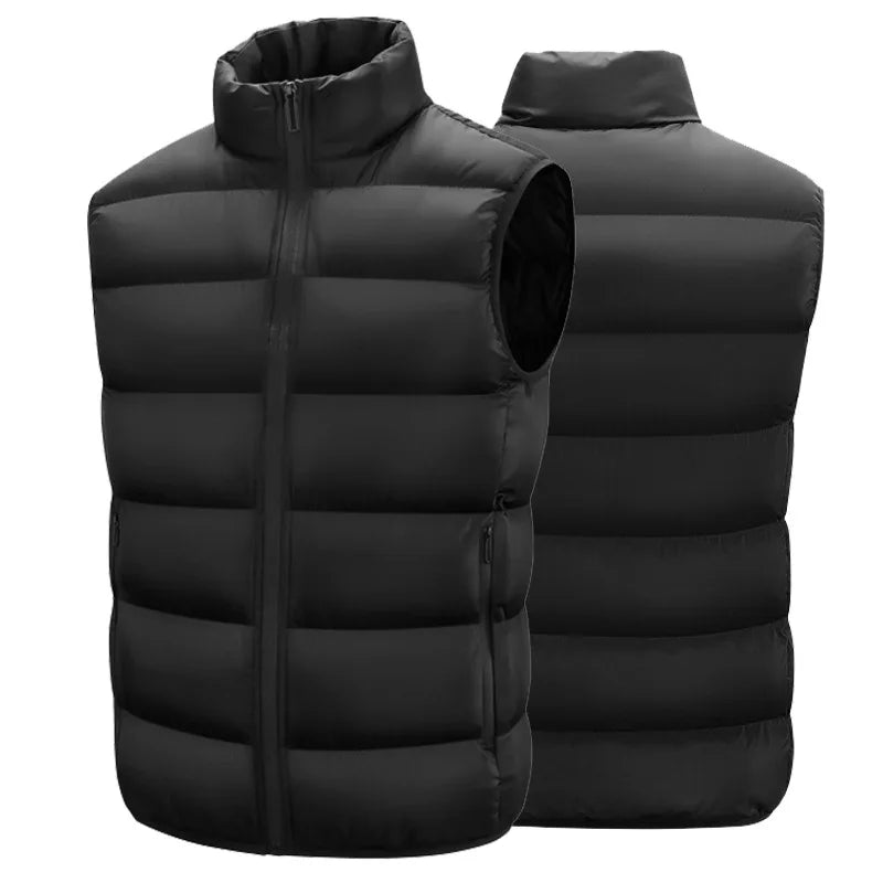 Men's Warm Waterproof Sleeveless Vest Jacket