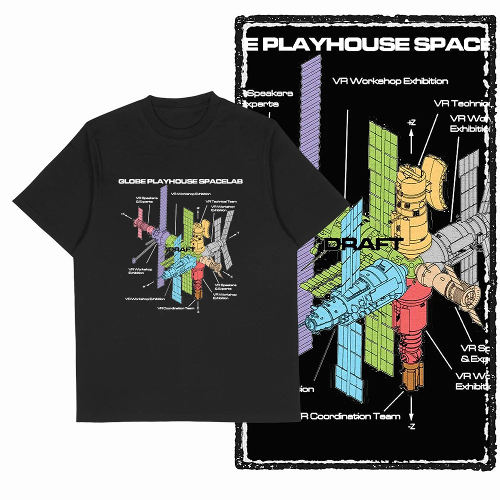 Men's Astronaut Moon Print Graphic T-Shirt