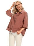 Women's Woven Casual Windbreaker