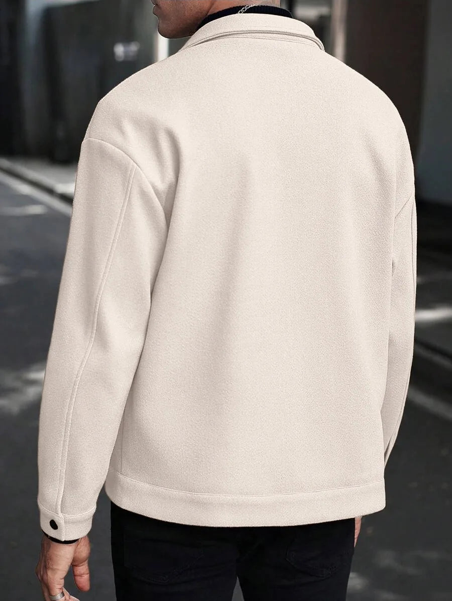 Men's Lapel Woolen Jacket