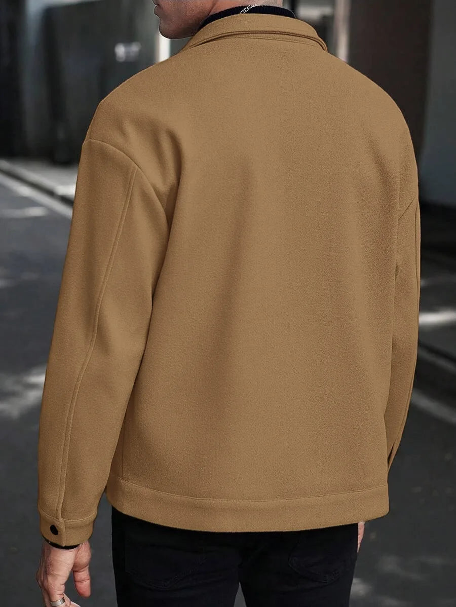 Men's Lapel Woolen Jacket