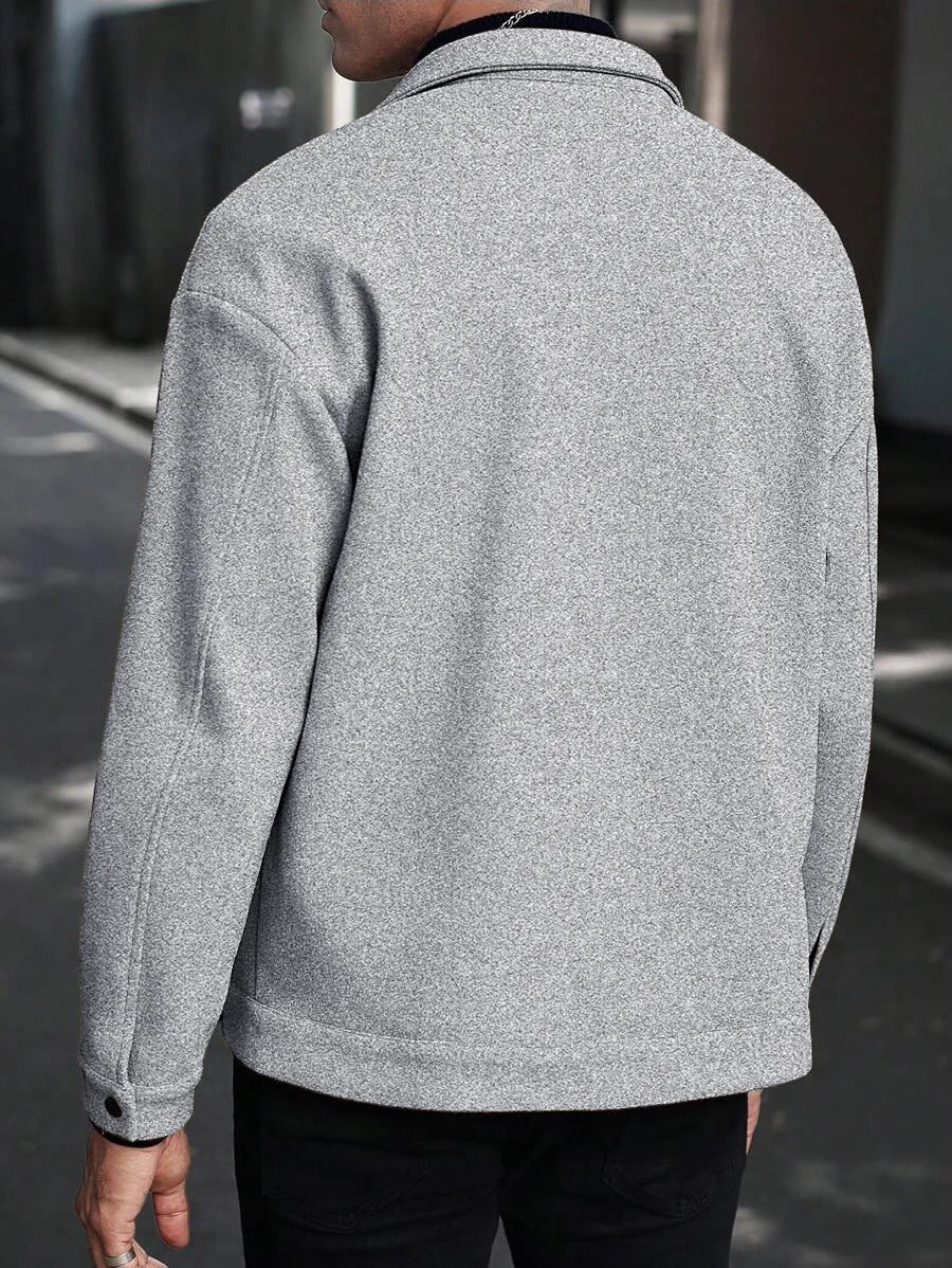 Men's Lapel Woolen Jacket