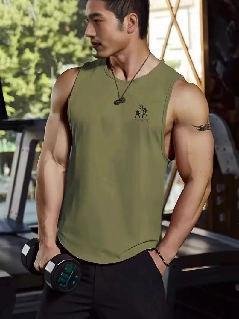 2025 Men’s Mesh Sports Vest Gym Running Tank Top Quick Dry Breathable Sleeveless