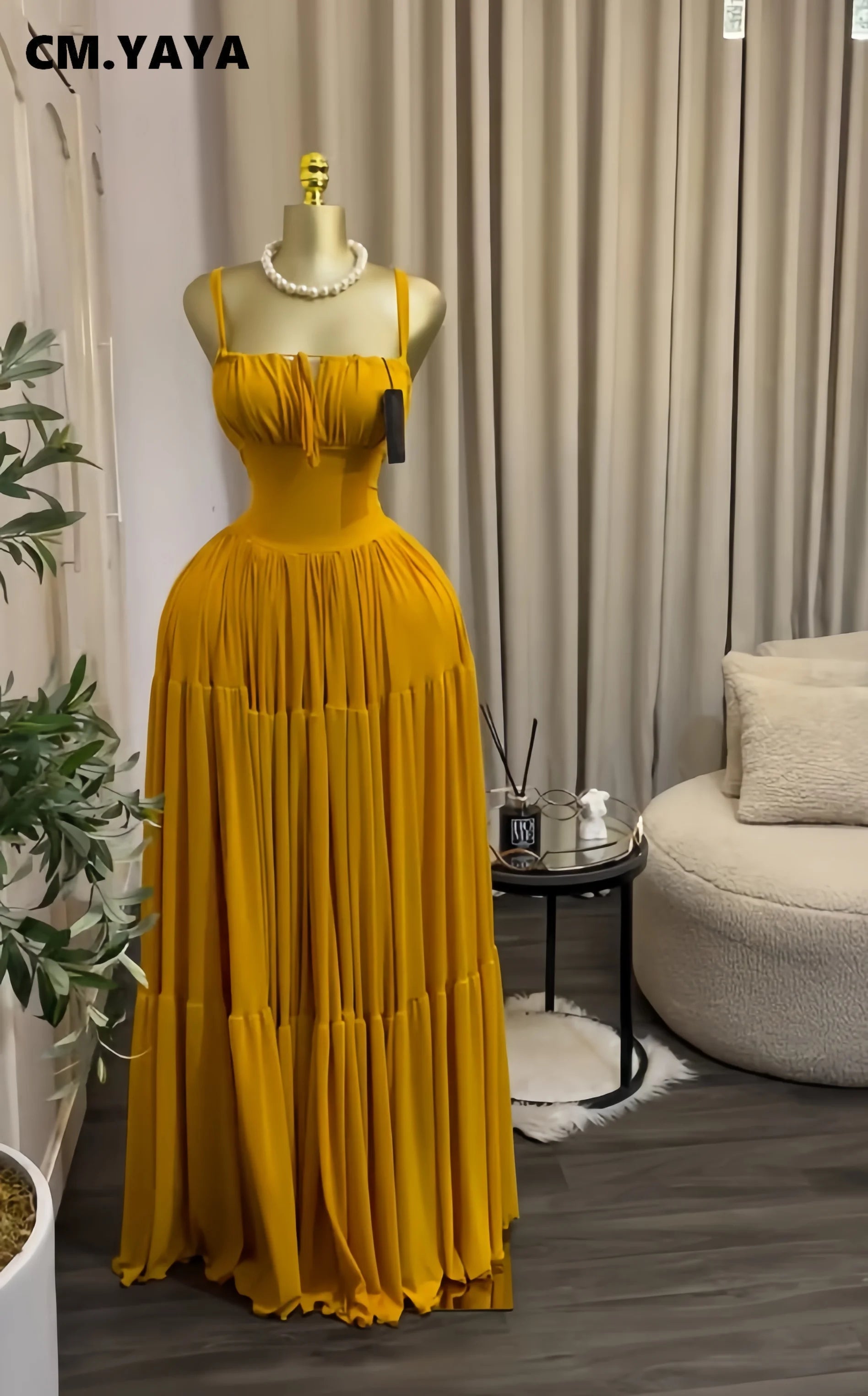 Women's Halter Strapless Long Maxi Dress