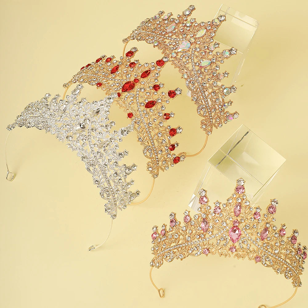 1 Piece of Multi-Color Crown Headband Suitable for Girls to Wear at Birthday Parties and Wedding Performances