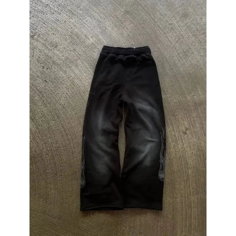 Men's Gothic 3D Print Straight Leg Pants