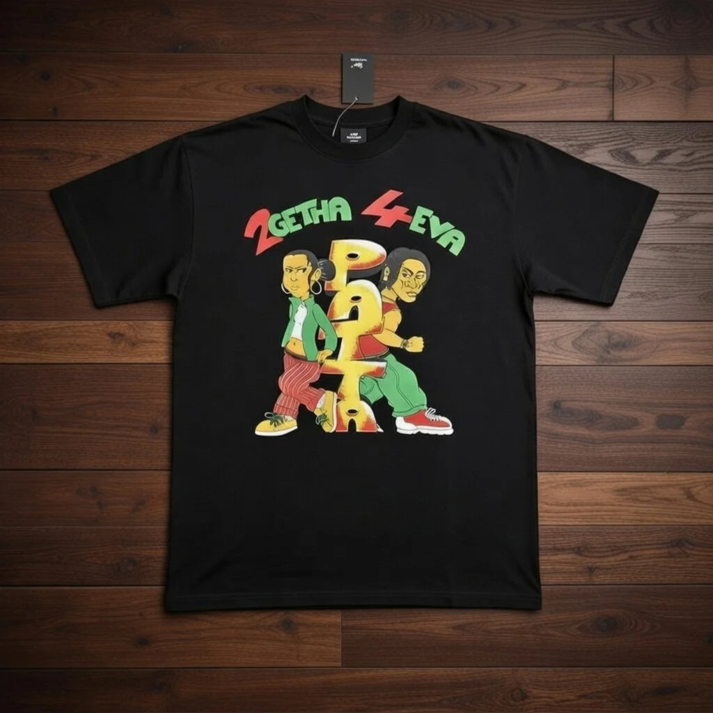 Palm Tree Star Print Streetwear T-Shirt