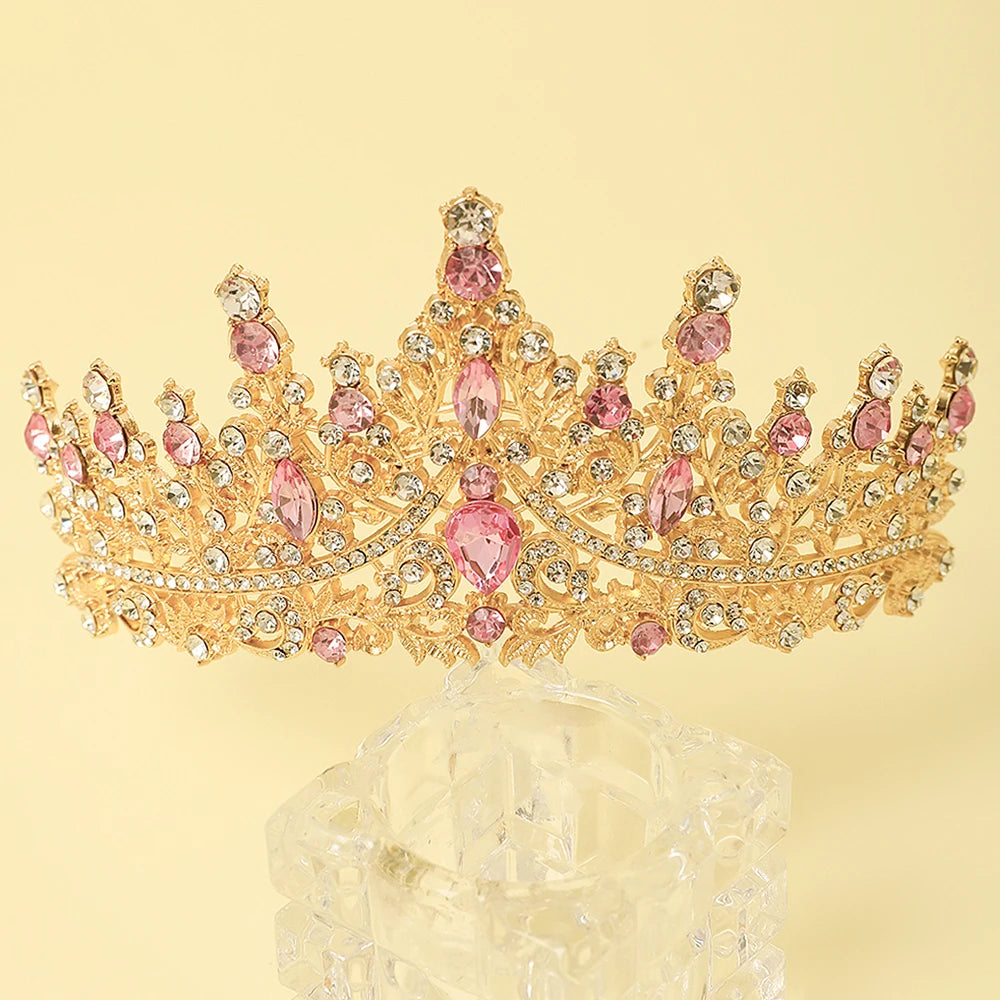 1 Piece of Multi-Color Crown Headband Suitable for Girls to Wear at Birthday Parties and Wedding Performances