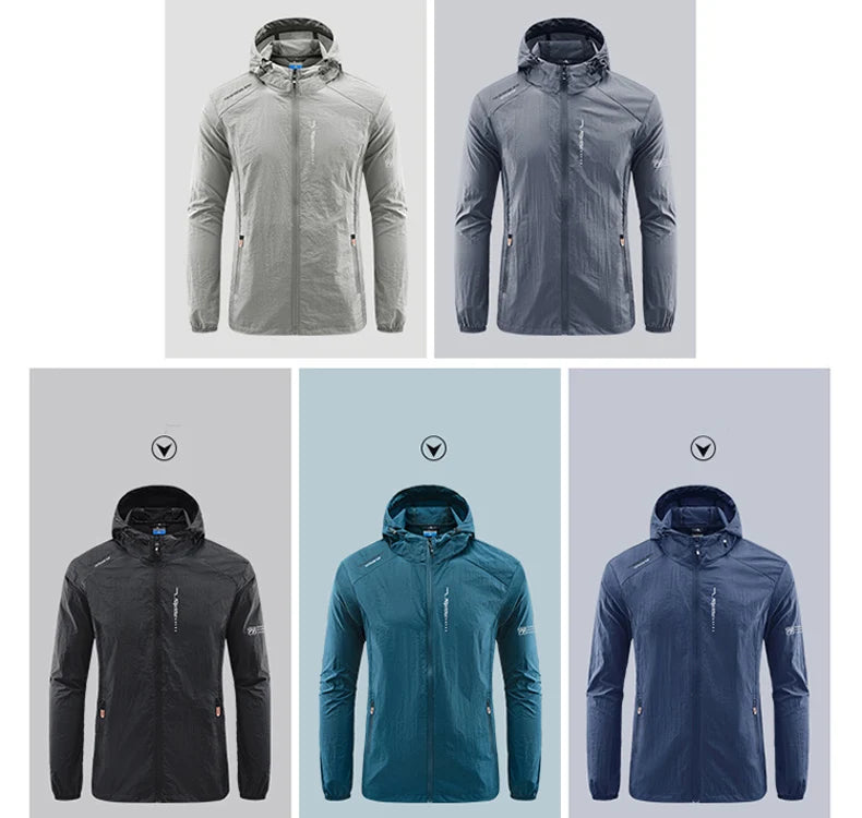 Men's Ultralight Hooded Sun Protection Jacket