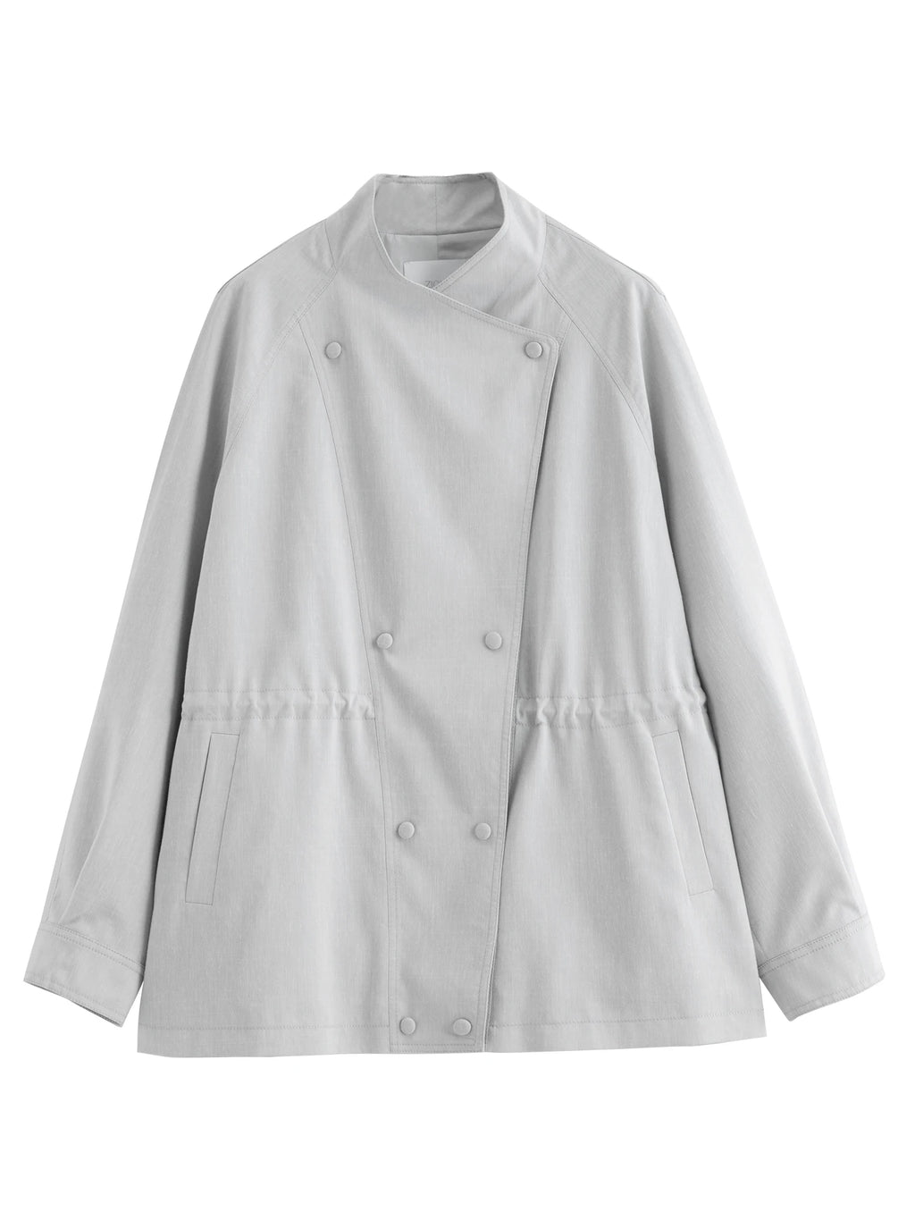 Women's Crossover Lapel Raglan Trench Coat