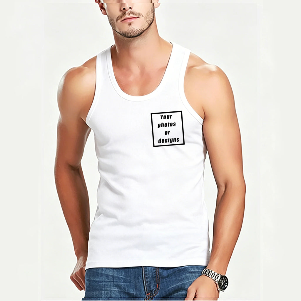 Men's Custom Graphic Sleeveless Tank Top
