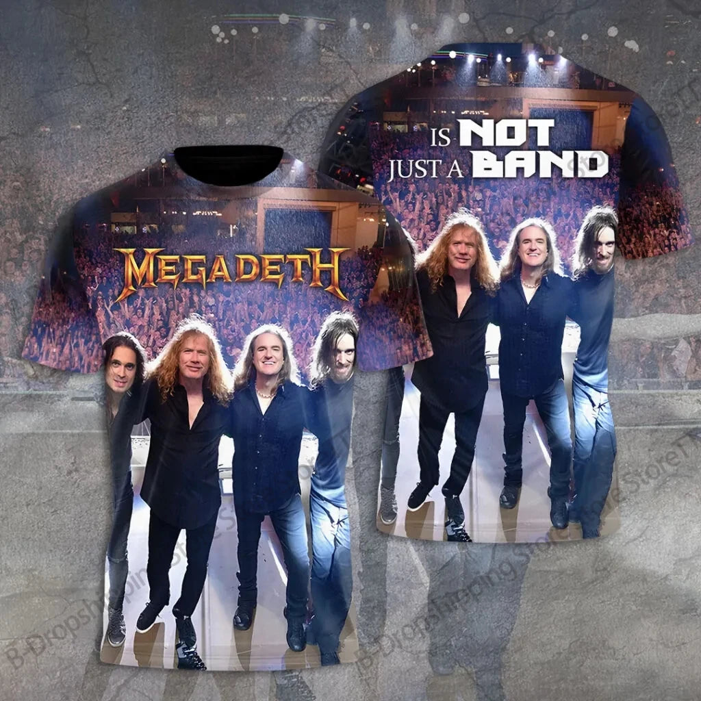 Rock Band 3D Print Graphic T-Shirt