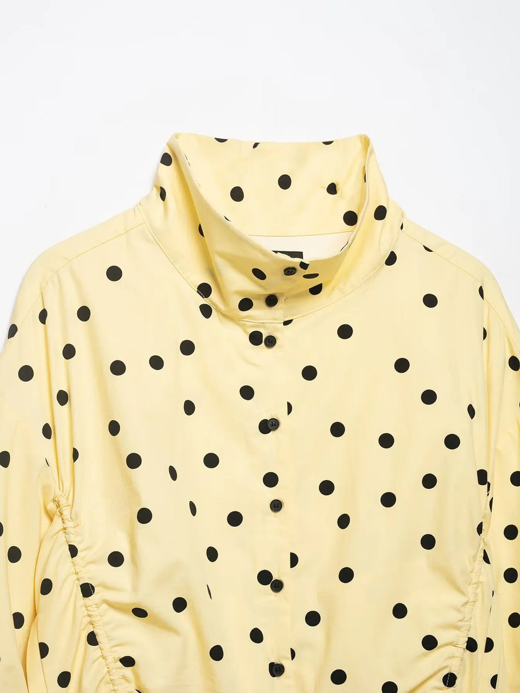 Women's Polka Dot Tie High Collar Jacket