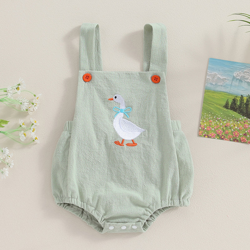 Citgeett Summer Infant Baby Girl Sleeveless Bodysuit Print Suspender Jumpsuit Cute Casual Clothes