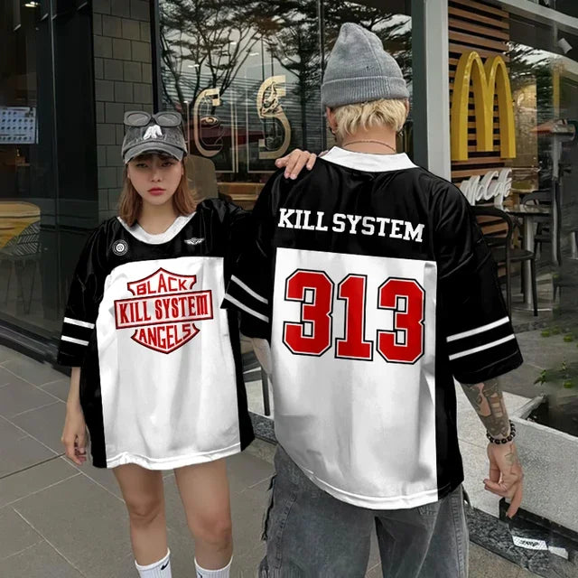 Men's Loose Hip Hop Round Neck T-Shirt