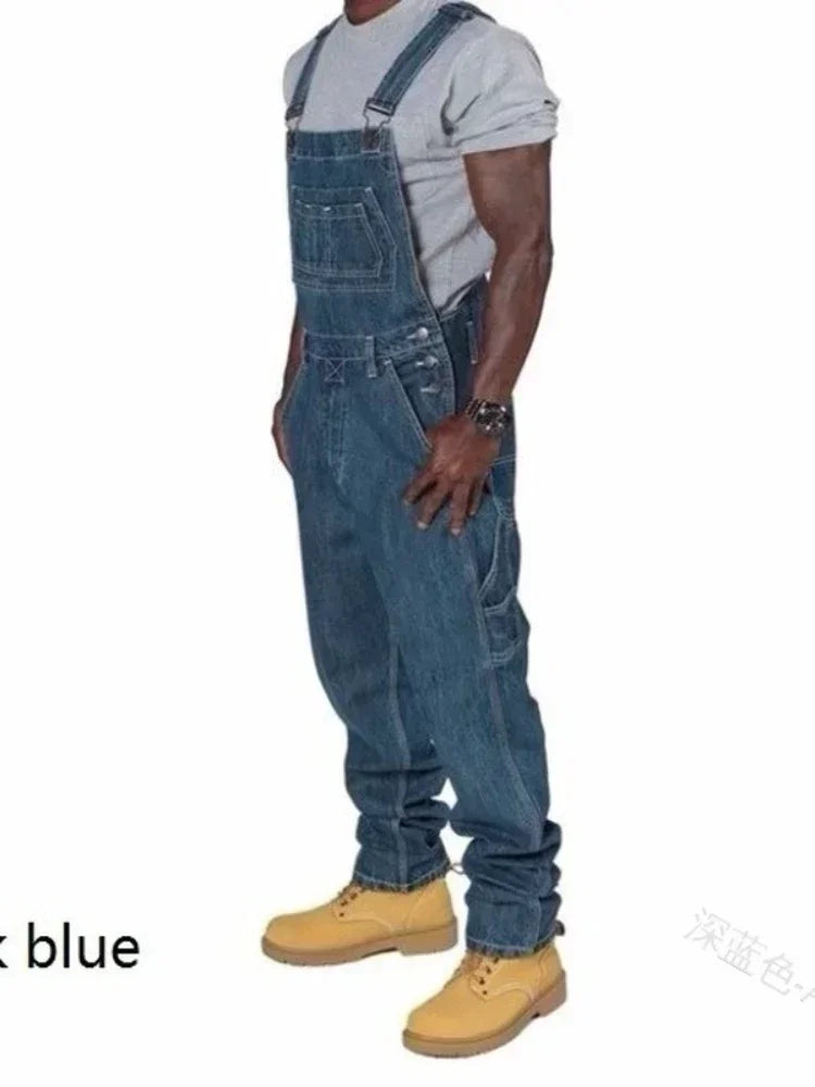 Men's Loose Straight Leg Denim Jeans