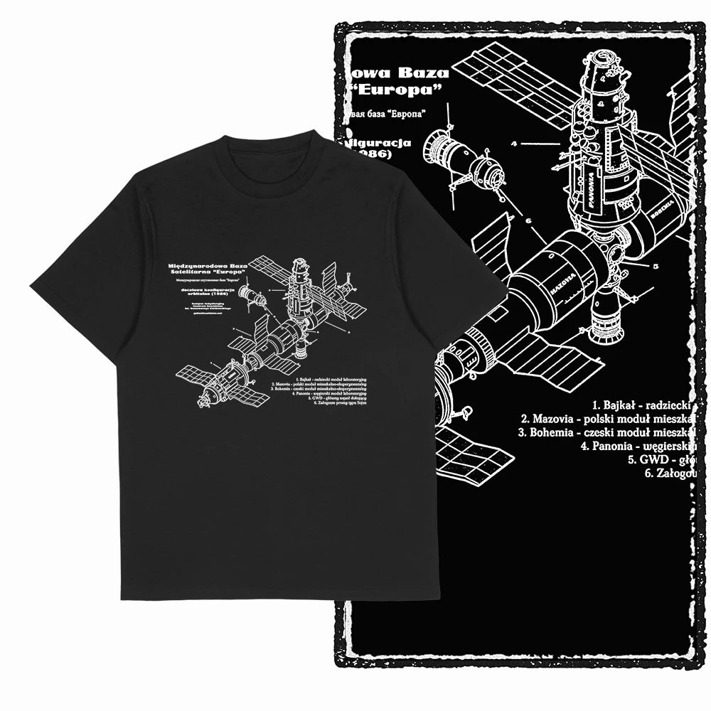 Men's Astronaut Moon Print Graphic T-Shirt